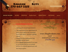 Tablet Screenshot of kingdomkuts.com